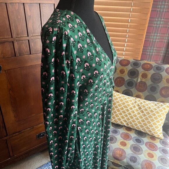 Boden Long Sleeve Jersey Wrap Dress - Picture 3 of 8